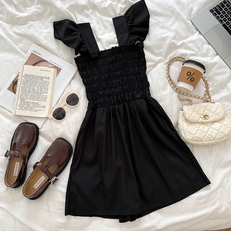 簡約風 高腰闊腿 連身褲-細節圖8