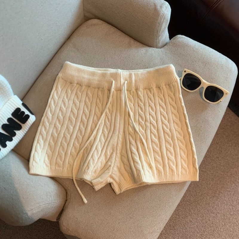 麻花綁繩針織短褲-規格圖9