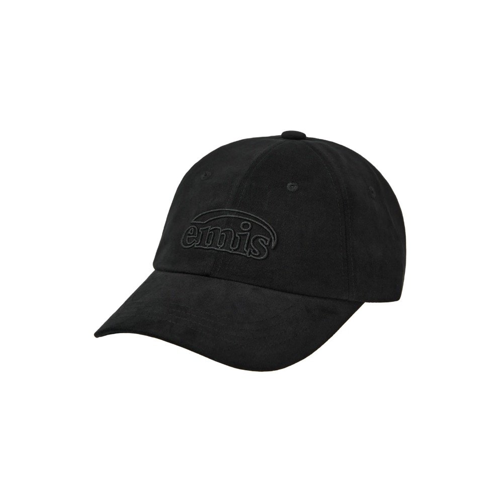 Emis COTTON BRUSHED BALL CAP-BLACK--細節圖2