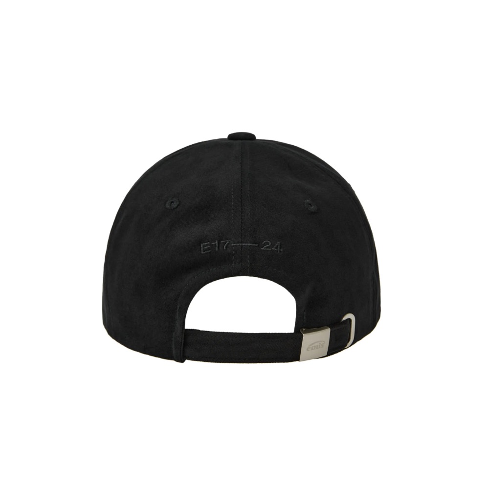 Emis COTTON BRUSHED BALL CAP-BLACK--細節圖3