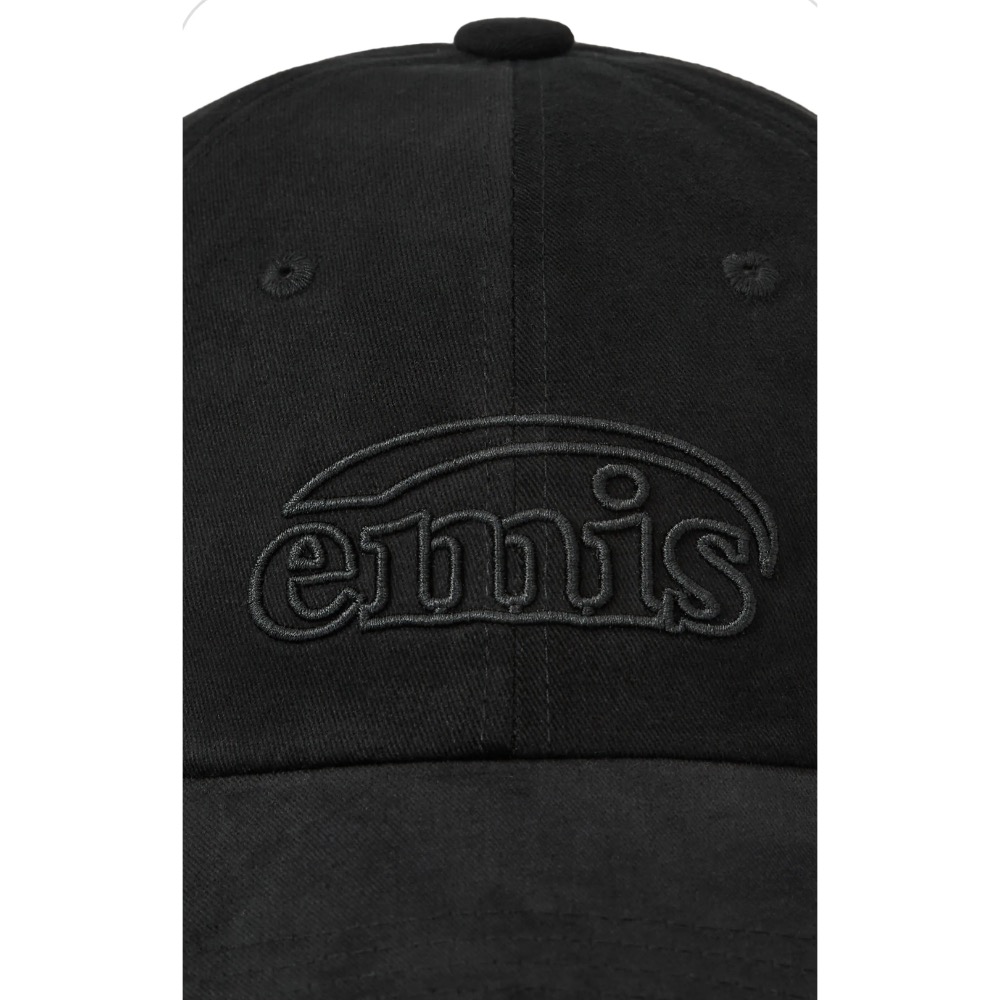 Emis COTTON BRUSHED BALL CAP-BLACK--細節圖4