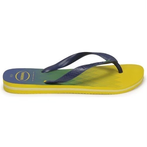 巴西人字拖Havaianas 男款 Brasil fresh/ 黃底藍綠夾心/ 橙底火焰夾心-細節圖2