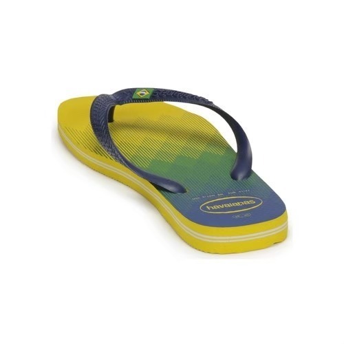 巴西人字拖Havaianas 男款 Brasil fresh/ 黃底藍綠夾心/ 橙底火焰夾心-細節圖3