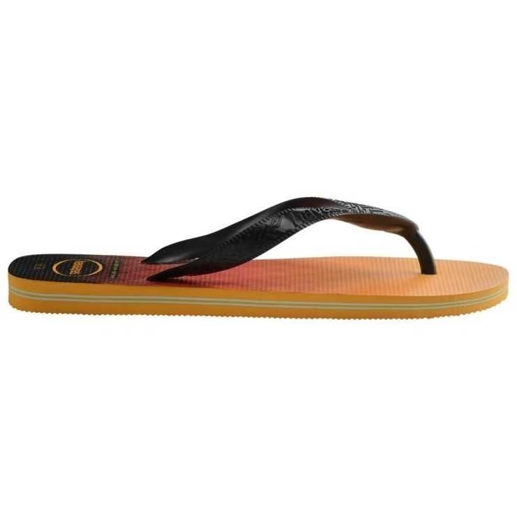 巴西人字拖Havaianas 男款 Brasil fresh/ 黃底藍綠夾心/ 橙底火焰夾心-細節圖7