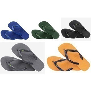 巴西人字拖Havaianas 男款 Brasil/國旗 夾心 灰/ 黑/ 寶藍/ 黃-細節圖3