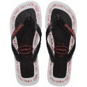 巴西人字拖Havaianas 男款Top goodvibez 黑底白字/黑底綠字/ 白邊-規格圖5