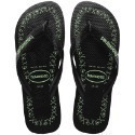 巴西人字拖Havaianas 男款Top goodvibez 黑底白字/黑底綠字/ 白邊-規格圖5