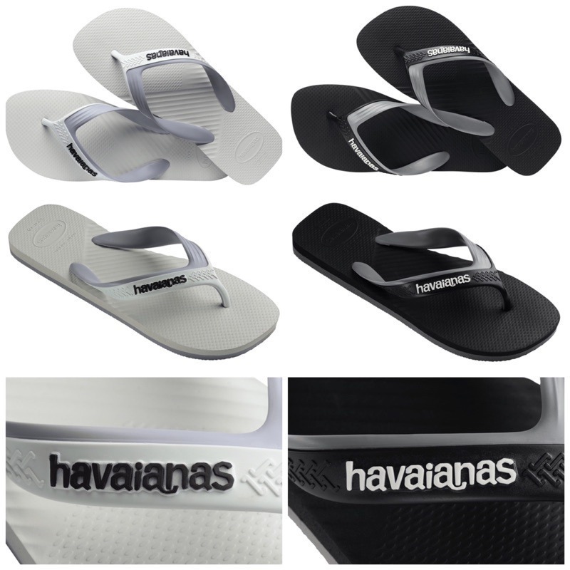 巴西人字拖Havaianas 男款 Havaianas dual / 灰白帶/ 灰黑帶-細節圖2