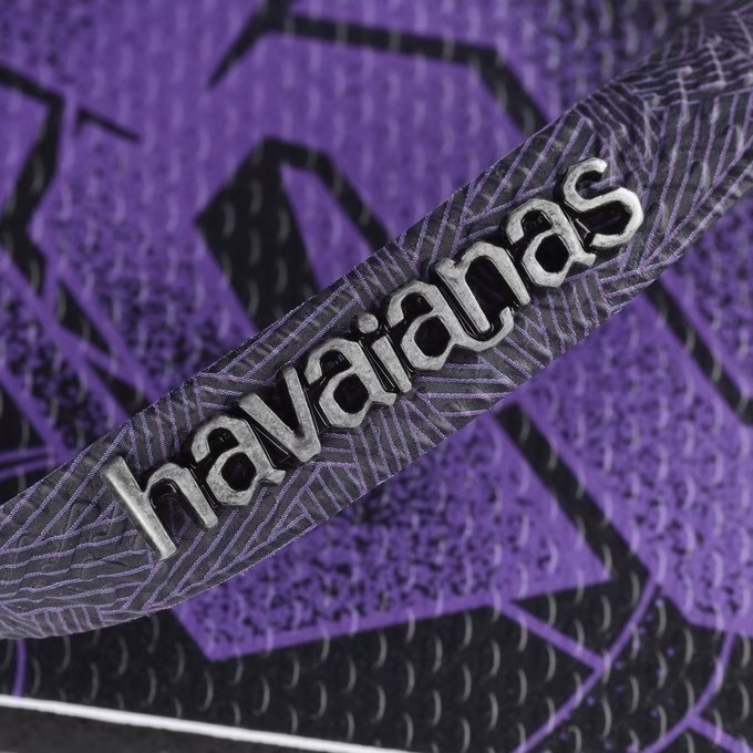 巴西人字拖Havaianas 男款 Marvel Premium 金屬扣牌/紫黑豹/ 蜘蛛人-細節圖3