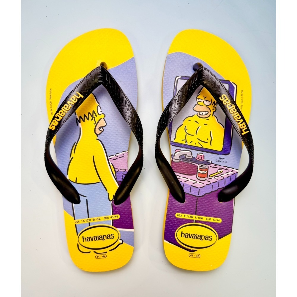 巴西人字拖Havaianas 男款Simpsons 辛普森 4色-規格圖5