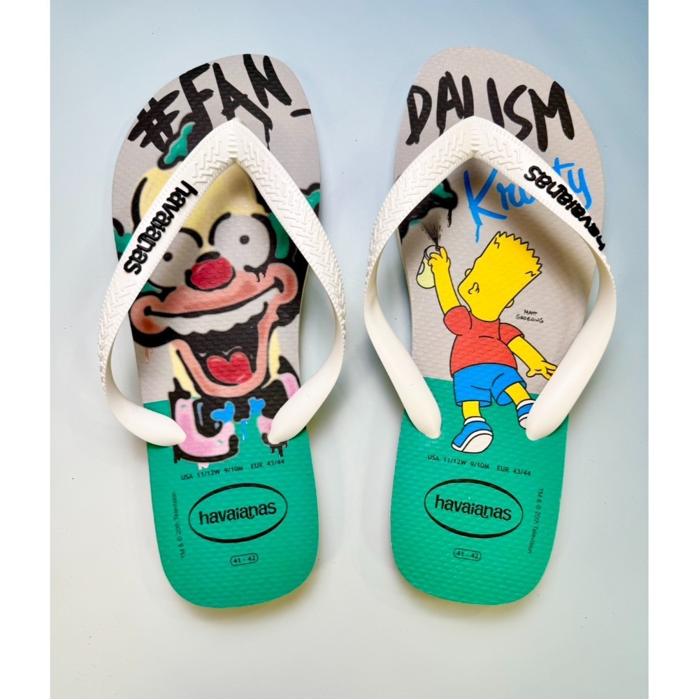 巴西人字拖Havaianas 男款Simpsons 辛普森 4色-規格圖5