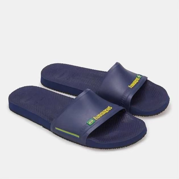 巴西人字拖Havaianas 男款Slide brasil/藍拖鞋-細節圖3