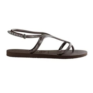 現貨 巴西人字拖Havaianas 女款 Allurei 涼鞋/羅馬鞋 卯釘紫/ 素色咖-細節圖2