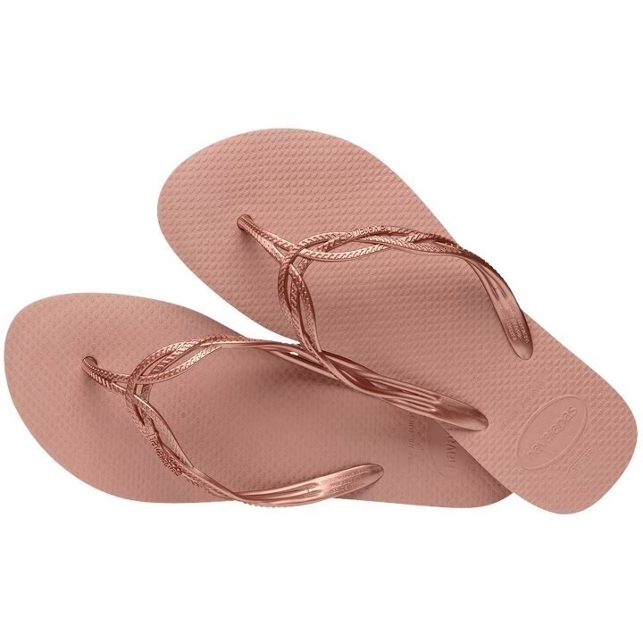 現貨 巴西人字拖Havaianas 女款 Flash sweet麻花造型鞋帶系列10款-細節圖3