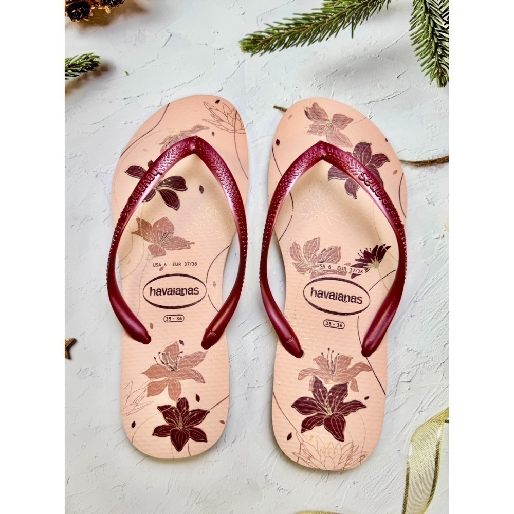 現貨巴西人字拖Havaianas 女款 Slim organic 花系列/11款-規格圖7