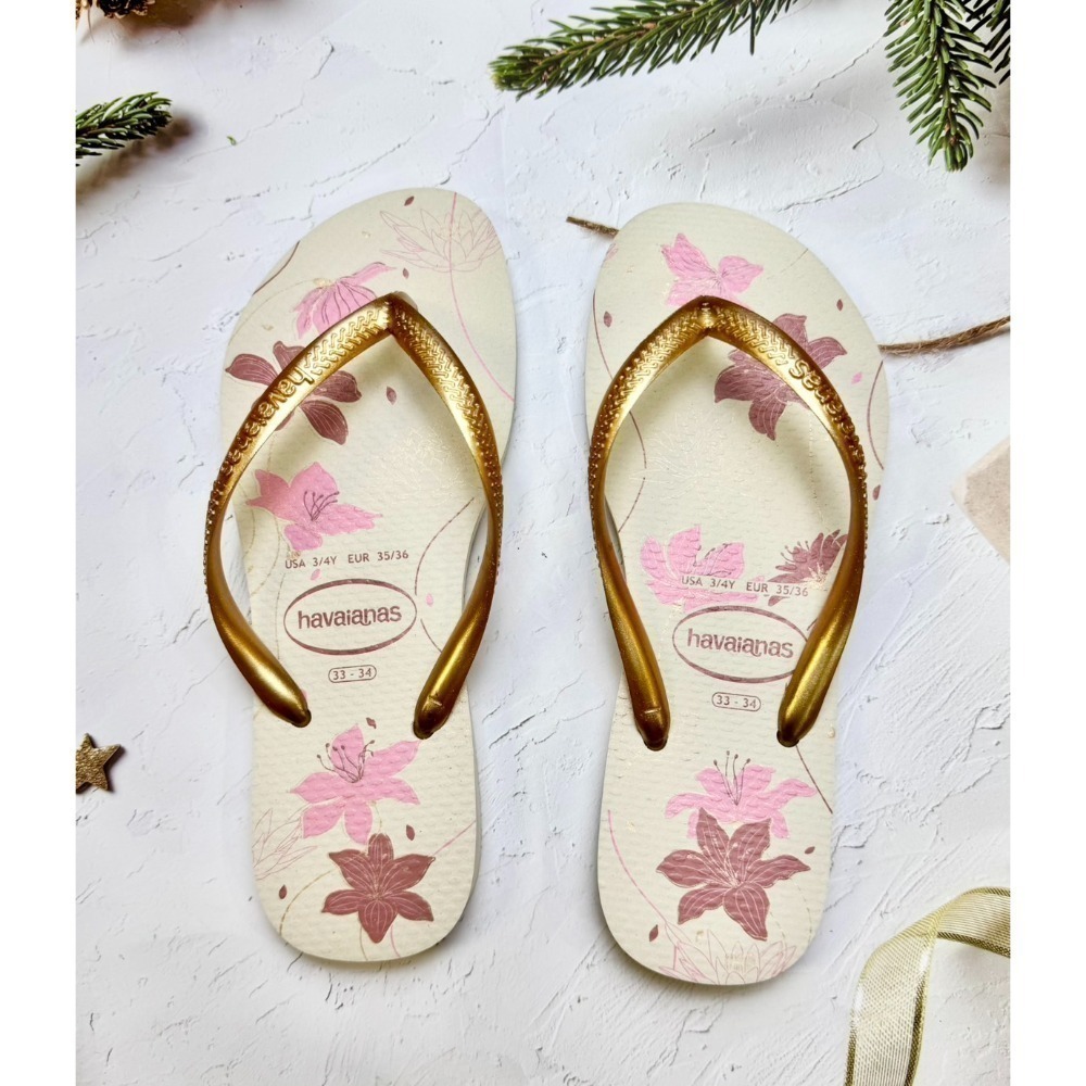 現貨巴西人字拖Havaianas 女款 Slim organic 花系列/11款-規格圖7