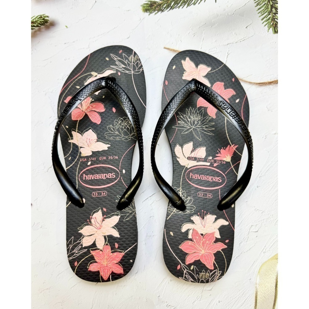 現貨巴西人字拖Havaianas 女款 Slim organic 花系列/11款-規格圖7