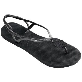 現貨 巴西人字拖Havaianas 女款大尺碼 Luna mystical rocks涼鞋/黑 #施華洛世奇聯名款-細節圖3