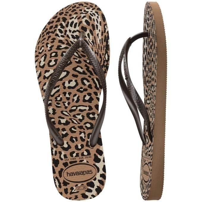 現貨 巴西人字拖Havaianas 女款 Slim animals豹紋系列/ 4色-細節圖3