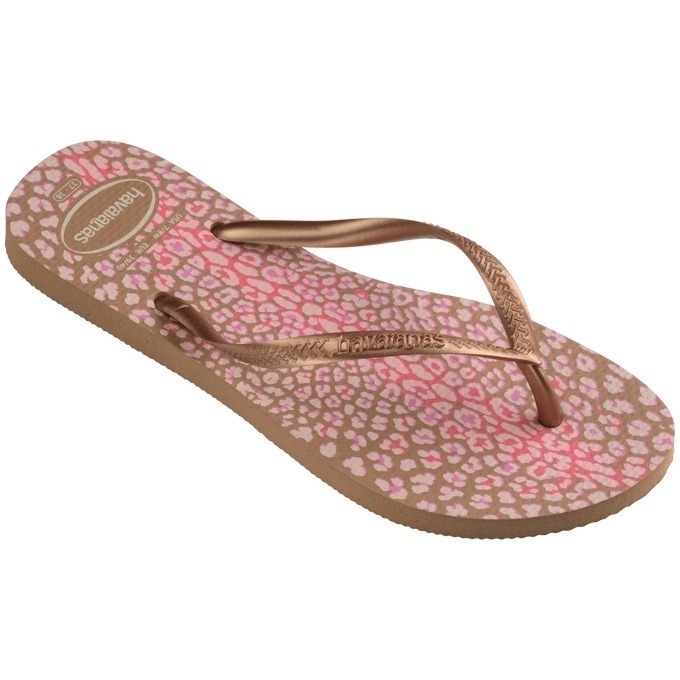 現貨 巴西人字拖Havaianas 女款 Slim animals豹紋系列/ 4色-細節圖4