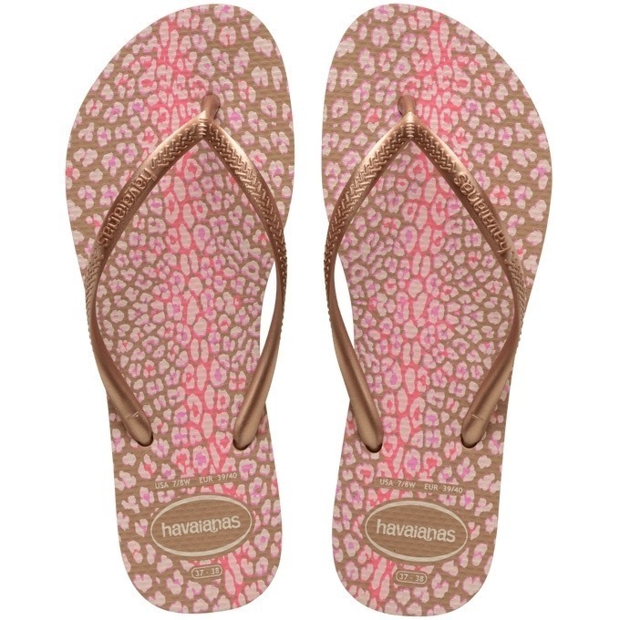 現貨 巴西人字拖Havaianas 女款 Slim animals豹紋系列/ 4色-規格圖8