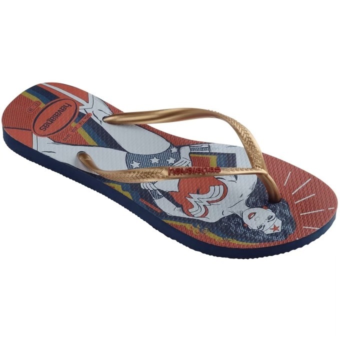巴西人字拖Havaianas 女款 Slim Heroinas神力女超人/漫畫-細節圖3