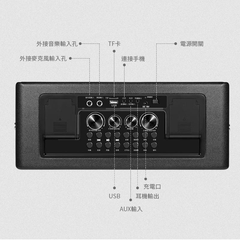 【YOULISN優力神】便攜K歌藍牙音響 S17 尊爵版伴唱音響 藍牙喇叭-細節圖10