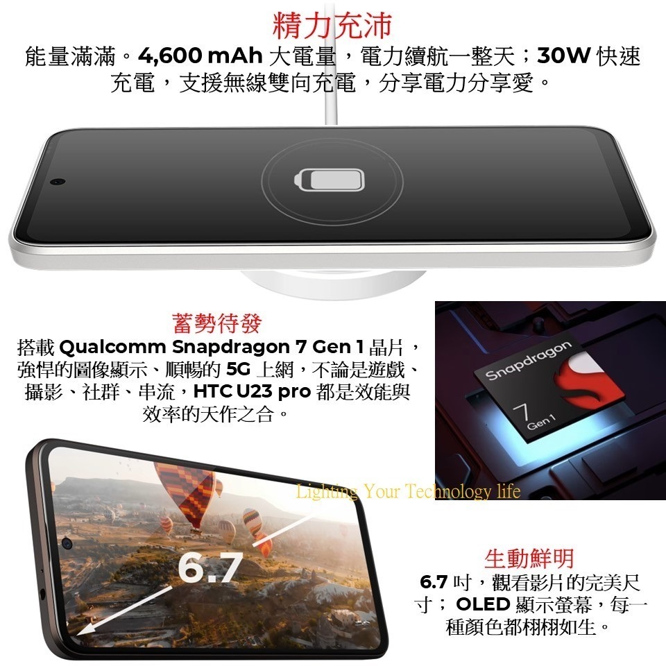 HTC U23 pro 手機(8G+256GB) 送空壓殼+玻璃保護貼-細節圖8