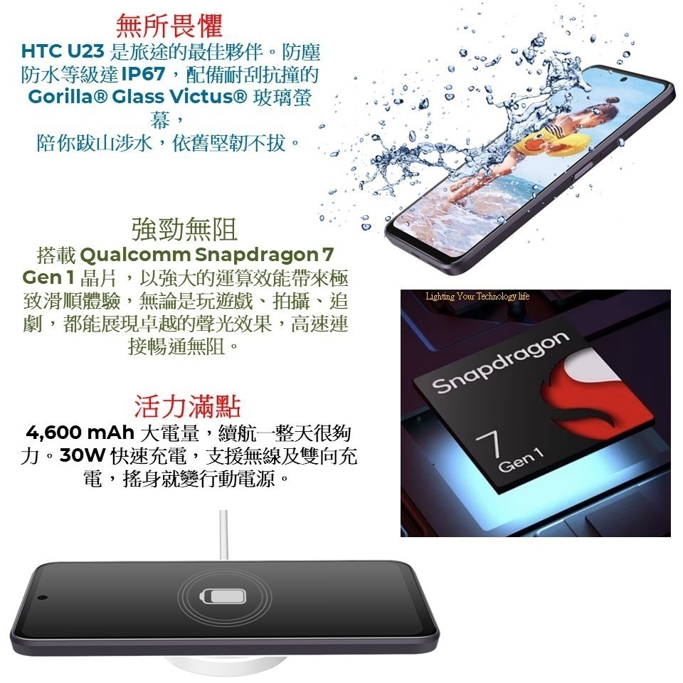 HTC U23 手機(8G+128GB) 送空壓殼+玻璃保護貼-細節圖7
