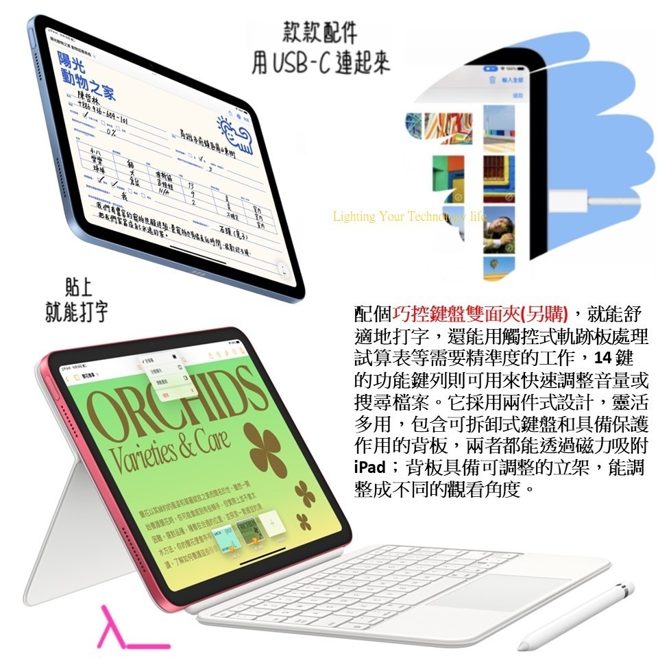 Apple iPad 10.9吋 64G WiFi平板第10代 2022 (A2696 A2757) ipad10代-細節圖10