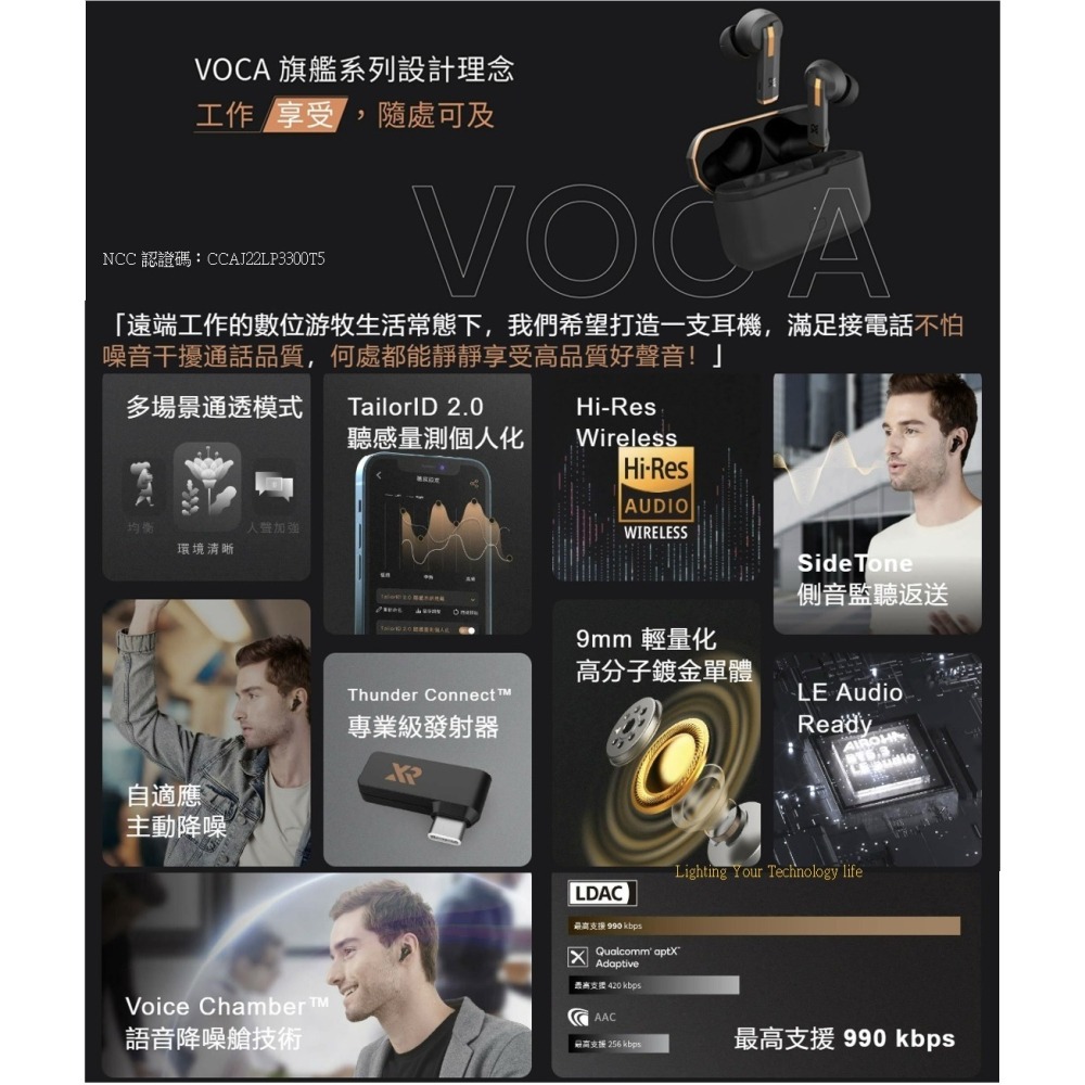 XROUND VOCA 旗艦降噪耳機 藍牙耳機 真無線耳機-細節圖3