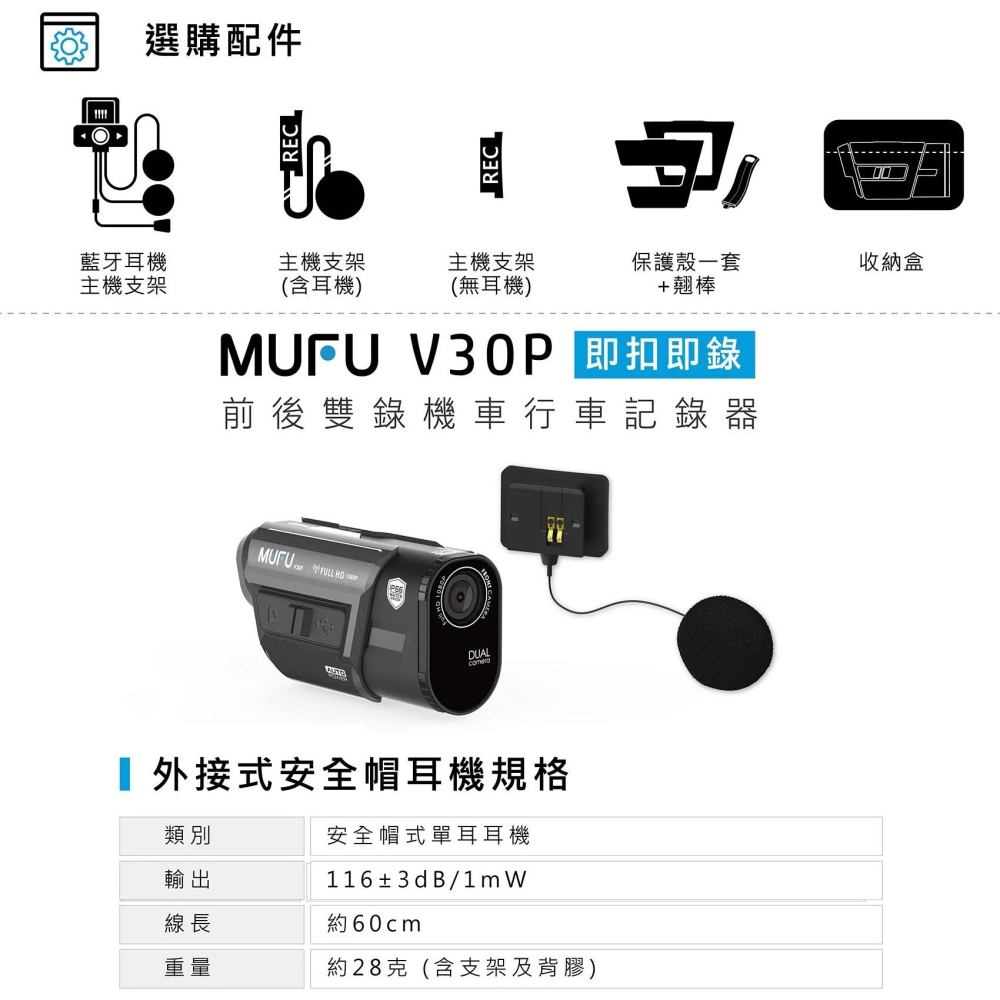 【MUFU】前後雙錄機車行車記錄器好神機(贈64GB記憶卡)-細節圖10