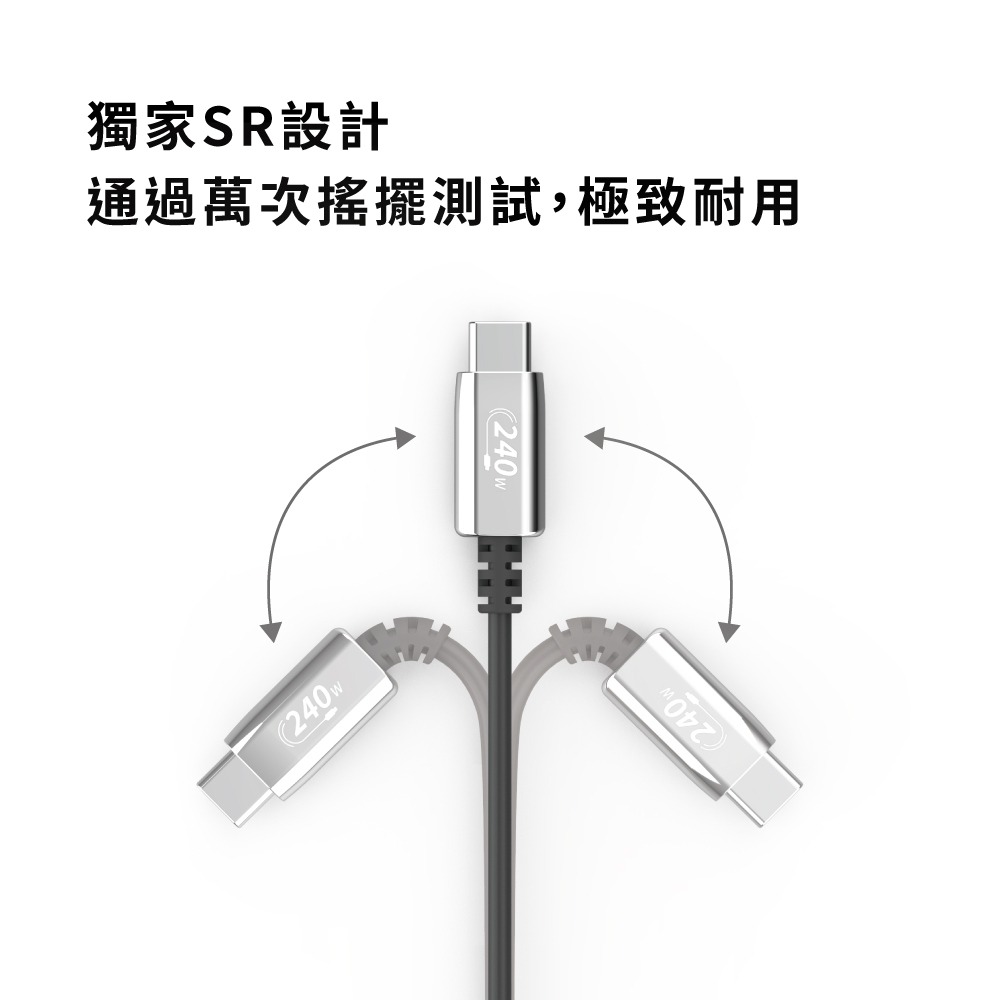 【Avier】Uni Line PD3.1 240W USB-C 高速充電傳輸線 2M-細節圖8