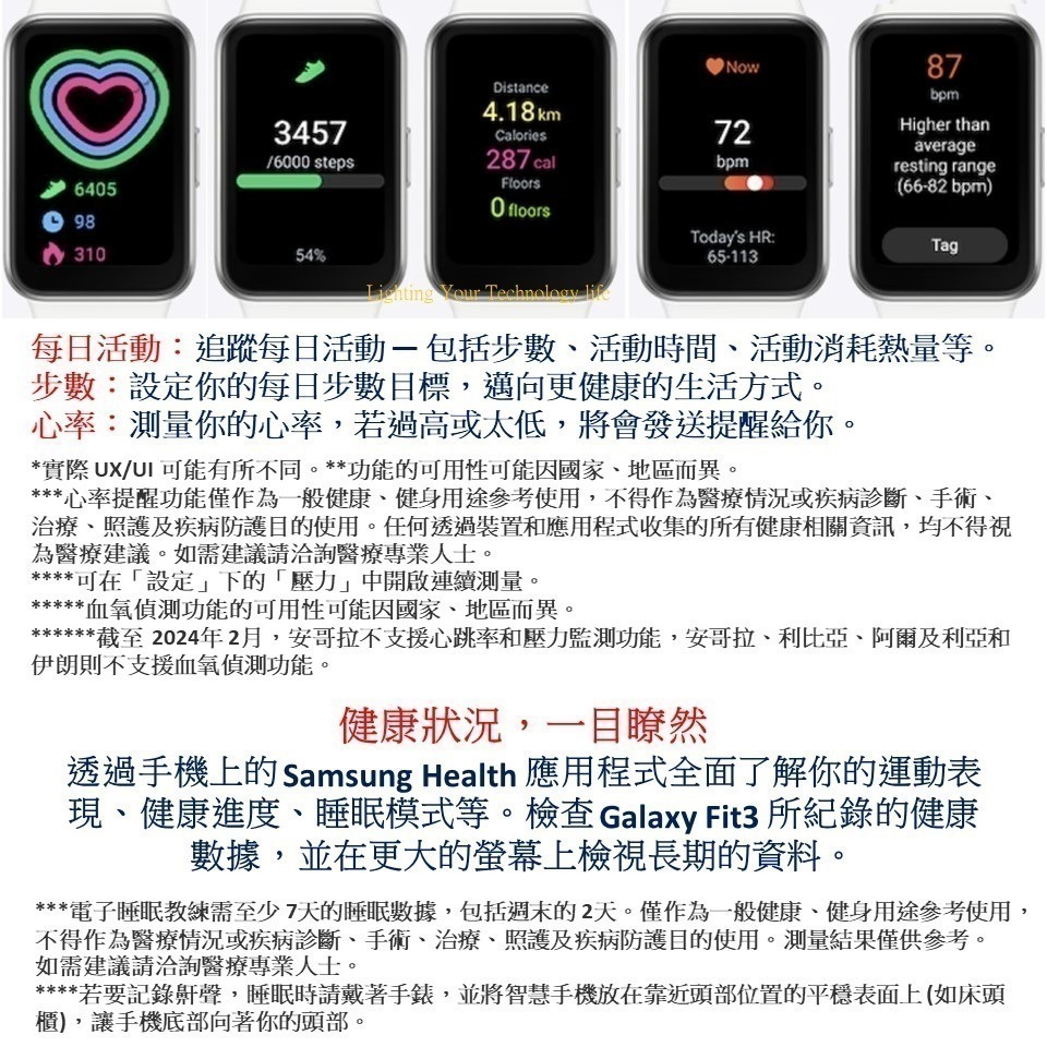 Samsung Galaxy Fit3 智慧手環 三星 (R390)-細節圖8
