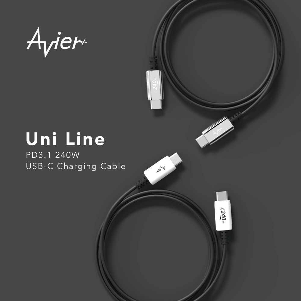 【Avier】Uni Line PD3.1 240W USB-C 高速充電傳輸線 1.2M-細節圖3