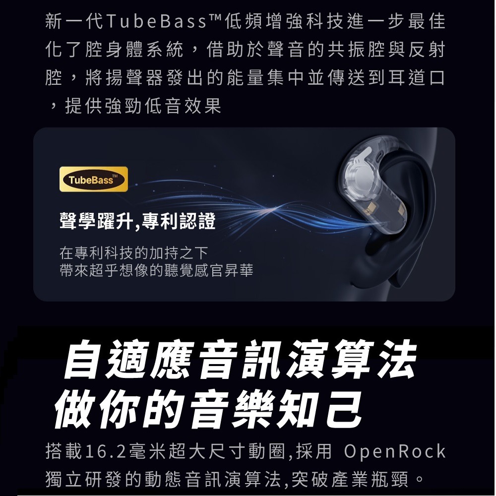 OneOdio OpenRock S 開放式藍牙耳機 零配戴感不易漏音 通話降噪-細節圖7