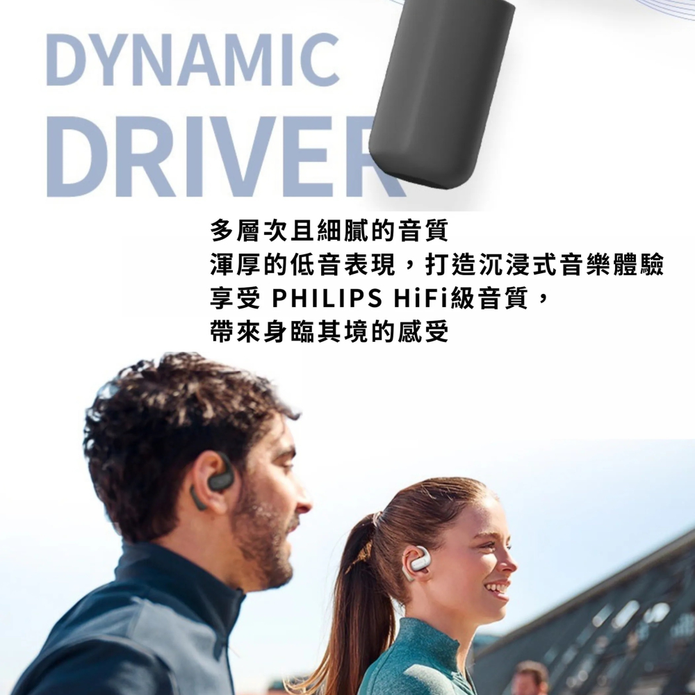 Philips GO系列 TAA6709 OPENGO Pro 開放式運動藍牙耳機 耳掛式耳機-細節圖5