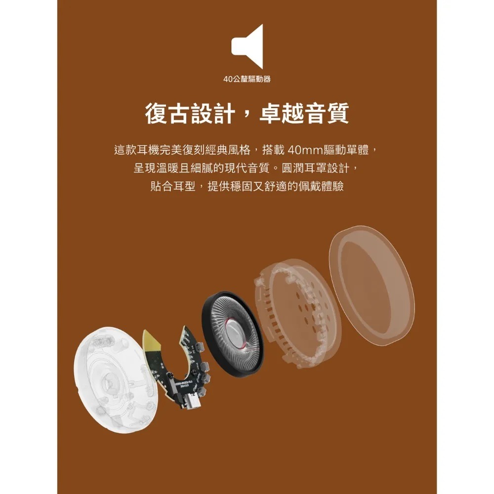 PHILIPS TAH2000 百年紀念半開放頭戴式藍牙耳機 耳罩式耳機-細節圖3