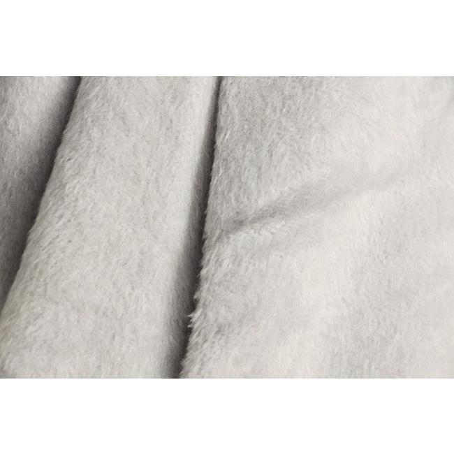 日本 古著 灰藍色 短款大衣 英倫風 毛領風衣-細節圖3