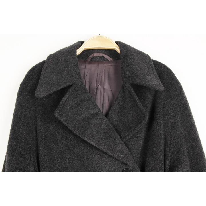 黑色 古著 日韓 中長款 休閒百搭休閒 秋冬大衣-細節圖3