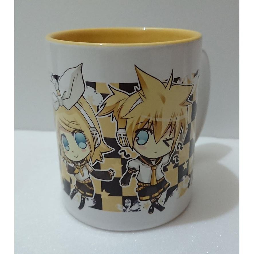 VOCALOID 鏡音 雙子 鈴 連 同人 馬克杯 杯子 陶瓷 周邊-細節圖3