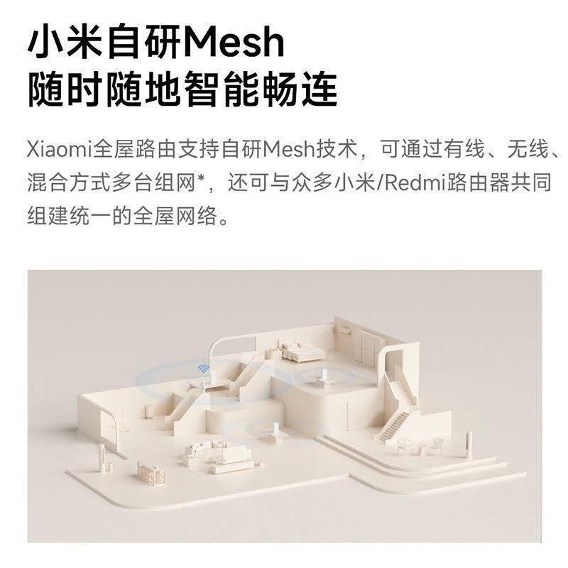小米Xiaomi全屋路由 子母路由器 WiFi6 mesh+米家 藍牙mesh網關-細節圖2