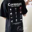 Covernat 23SS 品牌小物12宮格 短袖 短T 短踢 韓國代購 情侶短袖-規格圖8