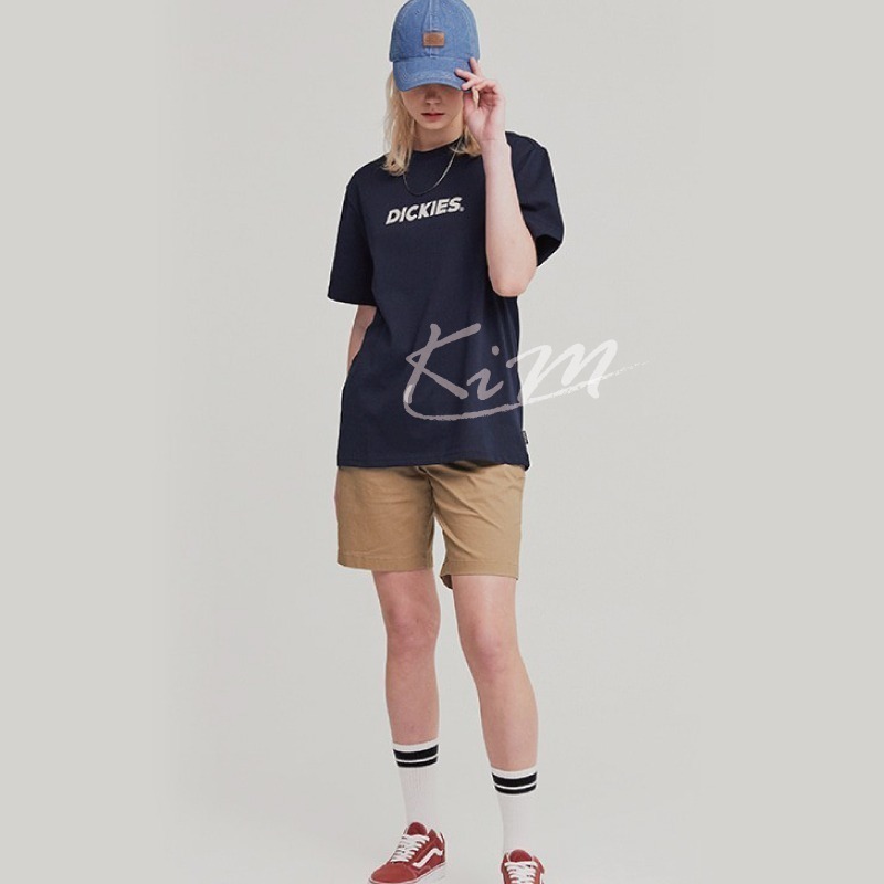 Dickies 短袖 短T LOGO 今年新款 三色 奶茶 深藍 白-細節圖5