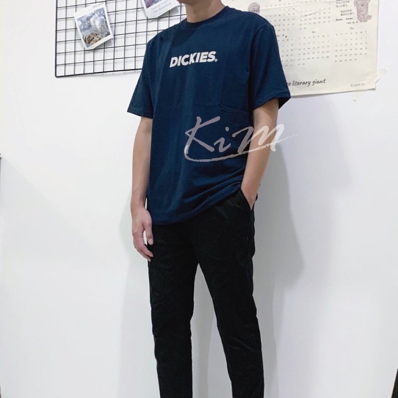 Dickies 短袖 短T LOGO 今年新款 三色 奶茶 深藍 白-細節圖7