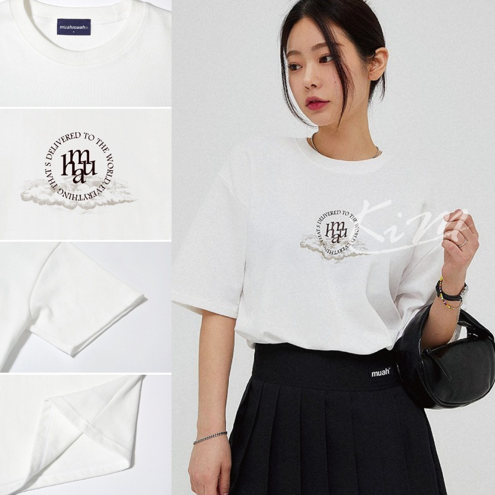 Muahmuah新款 LOGO文字設計 短T 短袖T恤 TEE-細節圖9