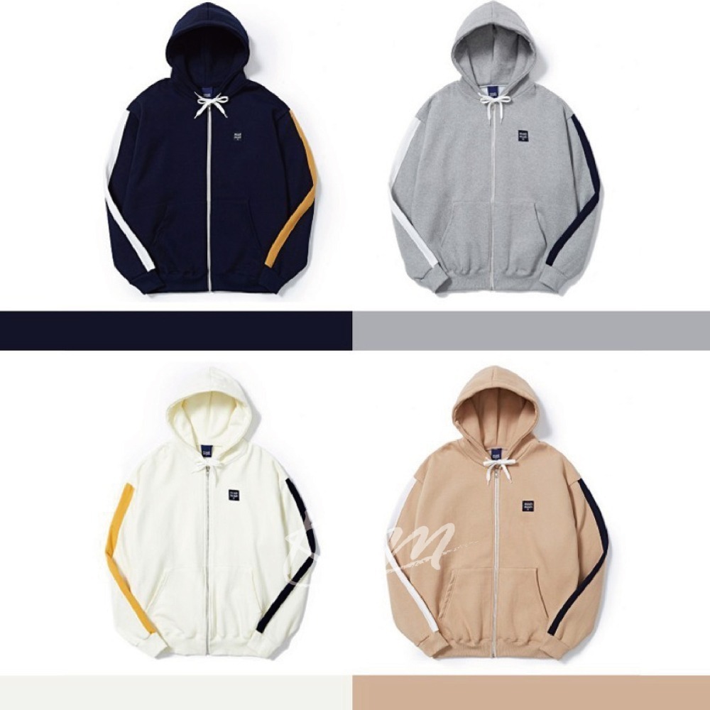 最新秋冬款 Muahmuah 方形款 刷毛款 袖子撞色 muah muah-細節圖2