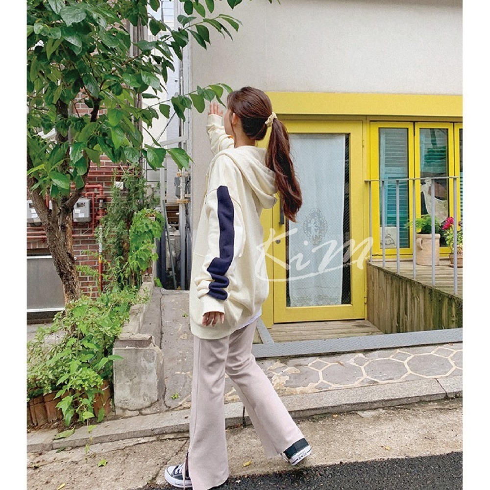 最新秋冬款 Muahmuah 方形款 刷毛款 袖子撞色 muah muah-細節圖6