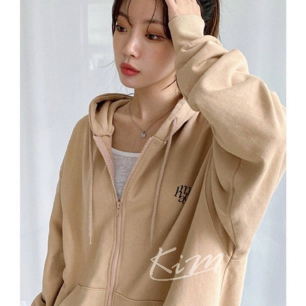 Muahmuah 新logo無刷毛外套 新款 CP值超高 無刷毛 情侶款 閨蜜款 韓國代購-細節圖3