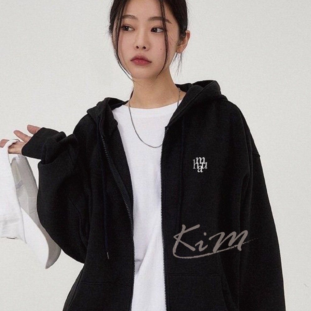 Muahmuah 新logo無刷毛外套 新款 CP值超高 無刷毛 情侶款 閨蜜款 韓國代購-細節圖7